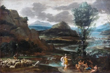 Erminia parmi les bergers